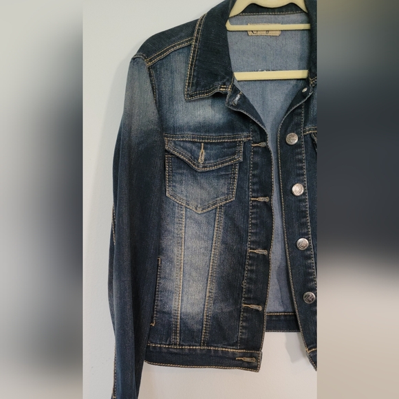 Earl Jeans Dark Blue Denim Jacket - Picture 2 of 10